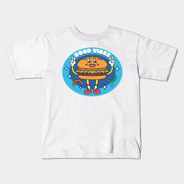 Good Vibes Kids T-Shirt by Megadorim